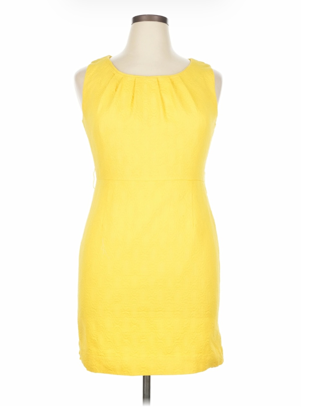 WORTHINGTON BRIGHT YELLOW SLEEVELESS DRESS